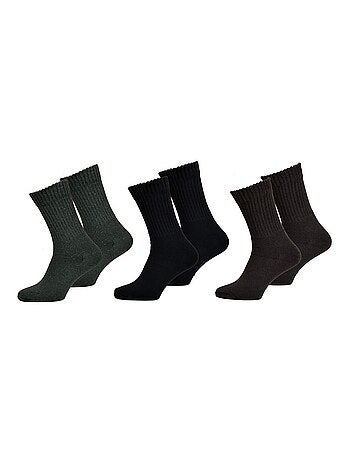 Meias Homem Meia Estação Calor e Conforto - Pack de 3