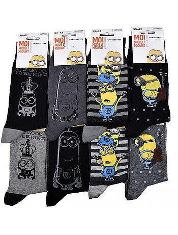 Meias Homem Moi, Moche e Méchant Algodão - Pack de 4