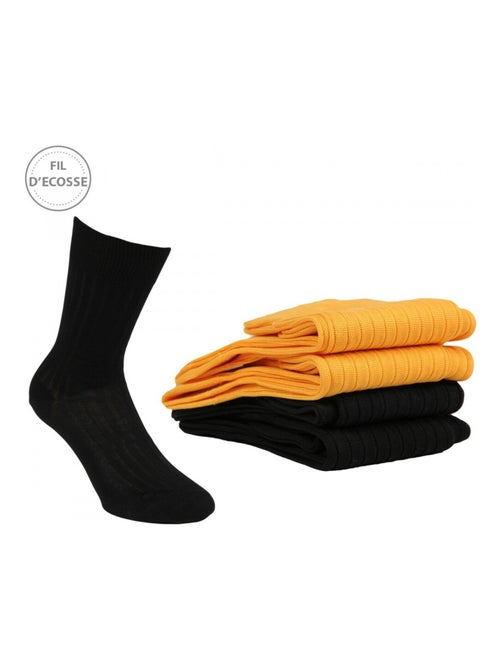 Meias homem pack de 4 fio de escócia - Kiabi Meias homem pack de 4 fio de escócia - Kiabi