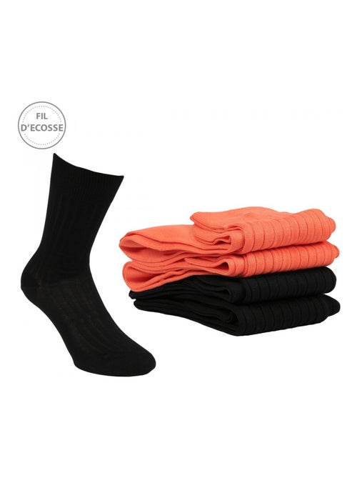 Meias homem pack de 4 fio de escócia - Kiabi Meias homem pack de 4 fio de escócia - Kiabi