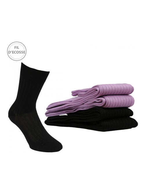 Meias homem pack de 4 fio de escócia - Kiabi Meias homem pack de 4 fio de escócia - Kiabi