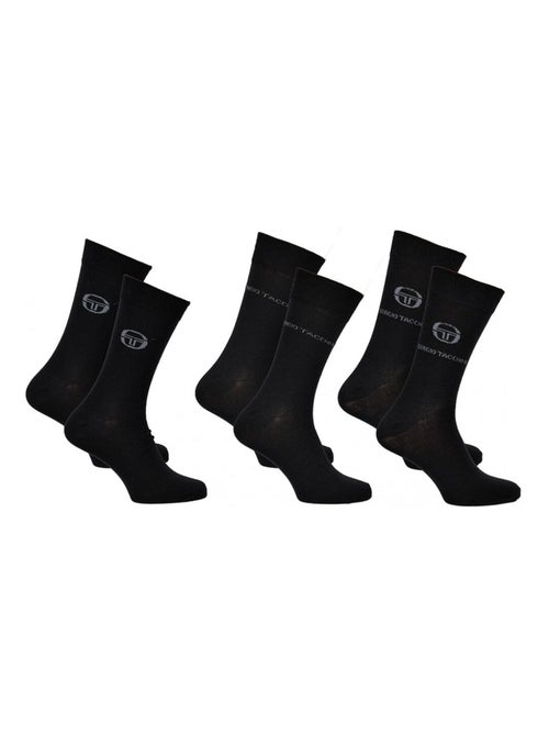Meias homem Sergio Tacchini Sport, Urbano, Conforto em Algodão - Pack de 3 - Kiabi Meias homem Sergio Tacchini Sport, Urbano, Conforto em Algodão - Pack de 3 - Kiabi