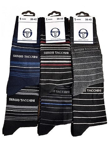 Meias homem Sergio Tacchini Sport, Urbano, Conforto em Algodão - Pack de 6