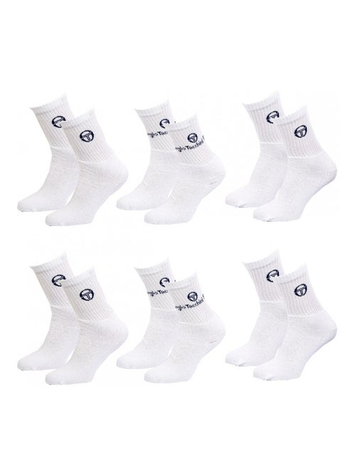 Meias Homem Sergio Tacchini Tennis - Pack de 6 - Kiabi