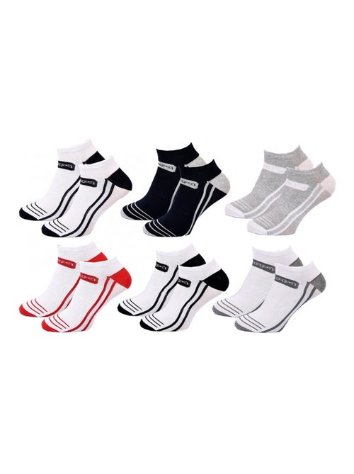 Meias Homem SNEAKER KAPPA - Pack de 6 - Kiabi Meias Homem SNEAKER KAPPA - Pack de 6 - Kiabi