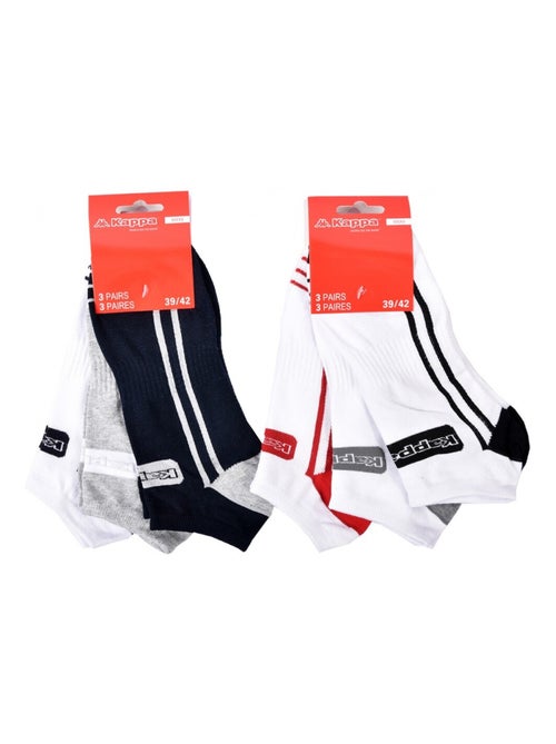 Meias Homem SNEAKER KAPPA - Pack de 6 - Kiabi Meias Homem SNEAKER KAPPA - Pack de 6 - Kiabi