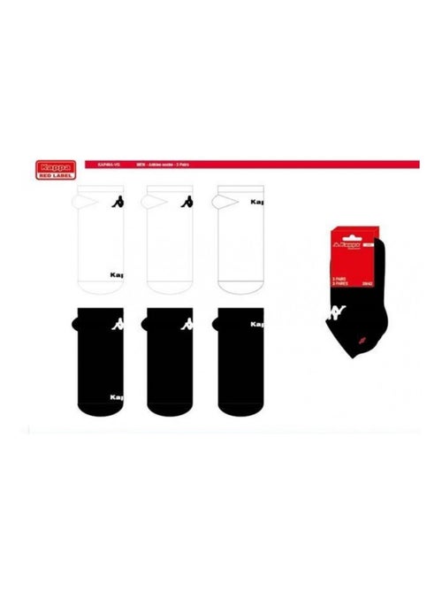 Meias Homem SNEAKER KAPPA - Pack de 6 - Kiabi Meias Homem SNEAKER KAPPA - Pack de 6 - Kiabi