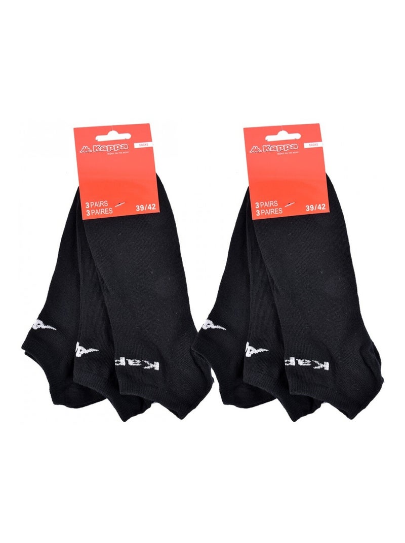 Meias Homem SNEAKER KAPPA - Pack de 6 Preto - Kiabi