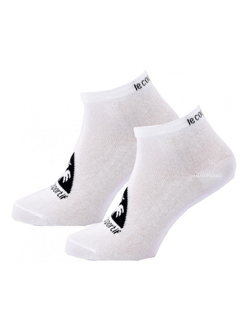 Meias homem sneaker le coq sportif - pack de 12 Branco Preto - Kiabi