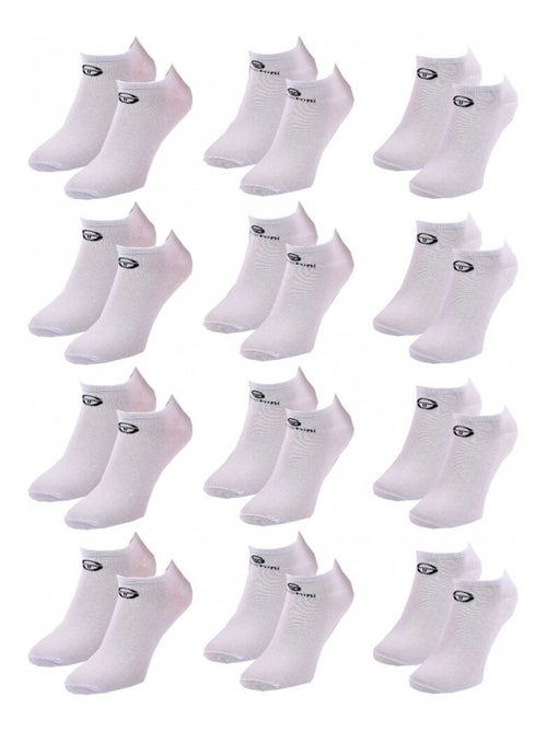 Meias homem sneaker sergio tacchini - pack de 12 - Kiabi Meias homem sneaker sergio tacchini - pack de 12 - Kiabi