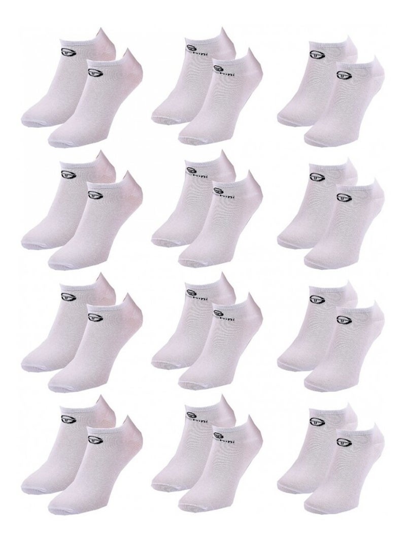 Meias homem sneaker sergio tacchini - pack de 12 Multicolorido - Kiabi