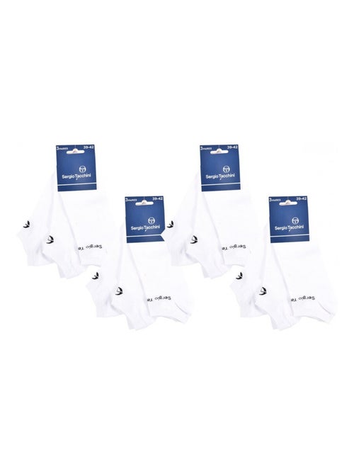 Meias homem sneaker sergio tacchini - pack de 12 - Kiabi Meias homem sneaker sergio tacchini - pack de 12 - Kiabi