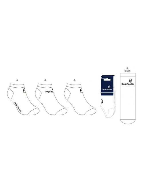 Meias homem sneaker sergio tacchini - pack de 12 - Kiabi Meias homem sneaker sergio tacchini - pack de 12 - Kiabi