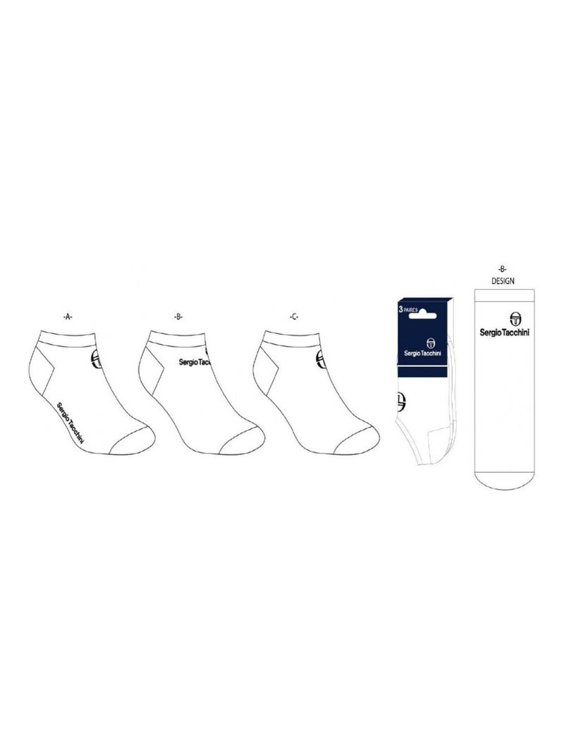 Meias homem sneaker sergio tacchini - pack de 12 Multicolorido - Kiabi