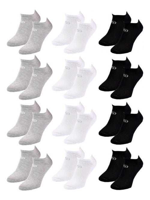 Meias Homem SNEAKER SERGIO TACCHINI - Pack de 12 - Kiabi Meias Homem SNEAKER SERGIO TACCHINI - Pack de 12 - Kiabi