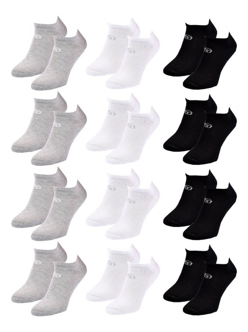 Meias Homem SNEAKER SERGIO TACCHINI - Pack de 12 Multicolorido - Kiabi