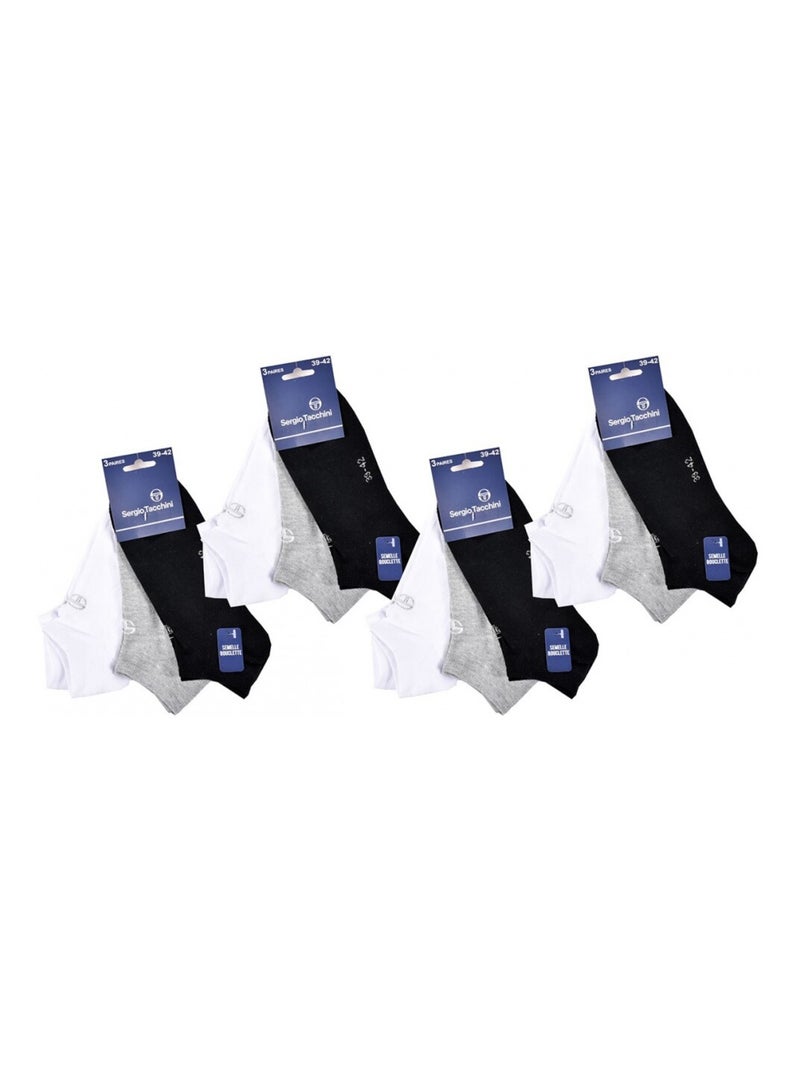Meias Homem SNEAKER SERGIO TACCHINI - Pack de 12 Multicolorido - Kiabi