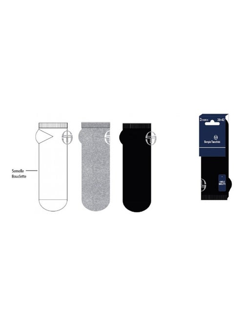 Meias Homem SNEAKER SERGIO TACCHINI - Pack de 12 - Kiabi Meias Homem SNEAKER SERGIO TACCHINI - Pack de 12 - Kiabi