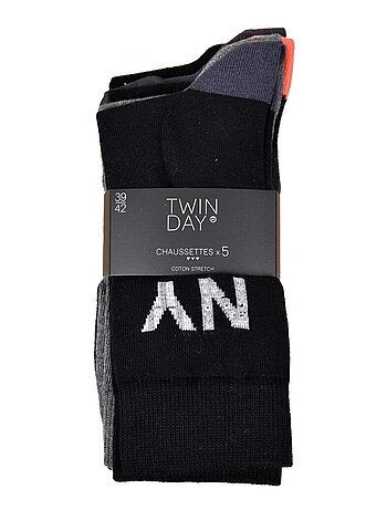 Meias Homem TWINDAY - Pack de 5