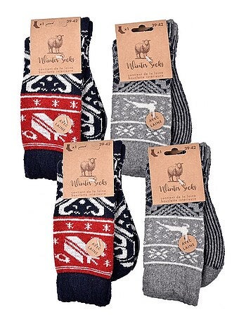 Meias Homem WINTER SOCKS - Pack de 4