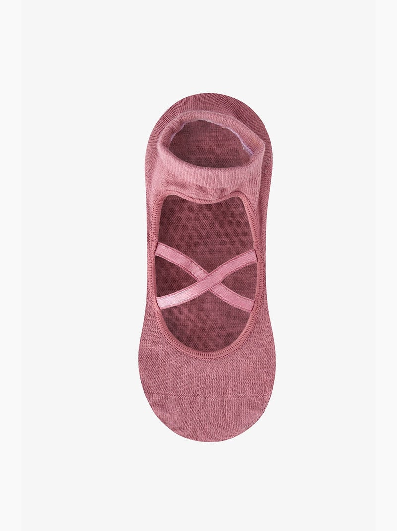 Meias invisíveis cross penti Rosa velho - Kiabi