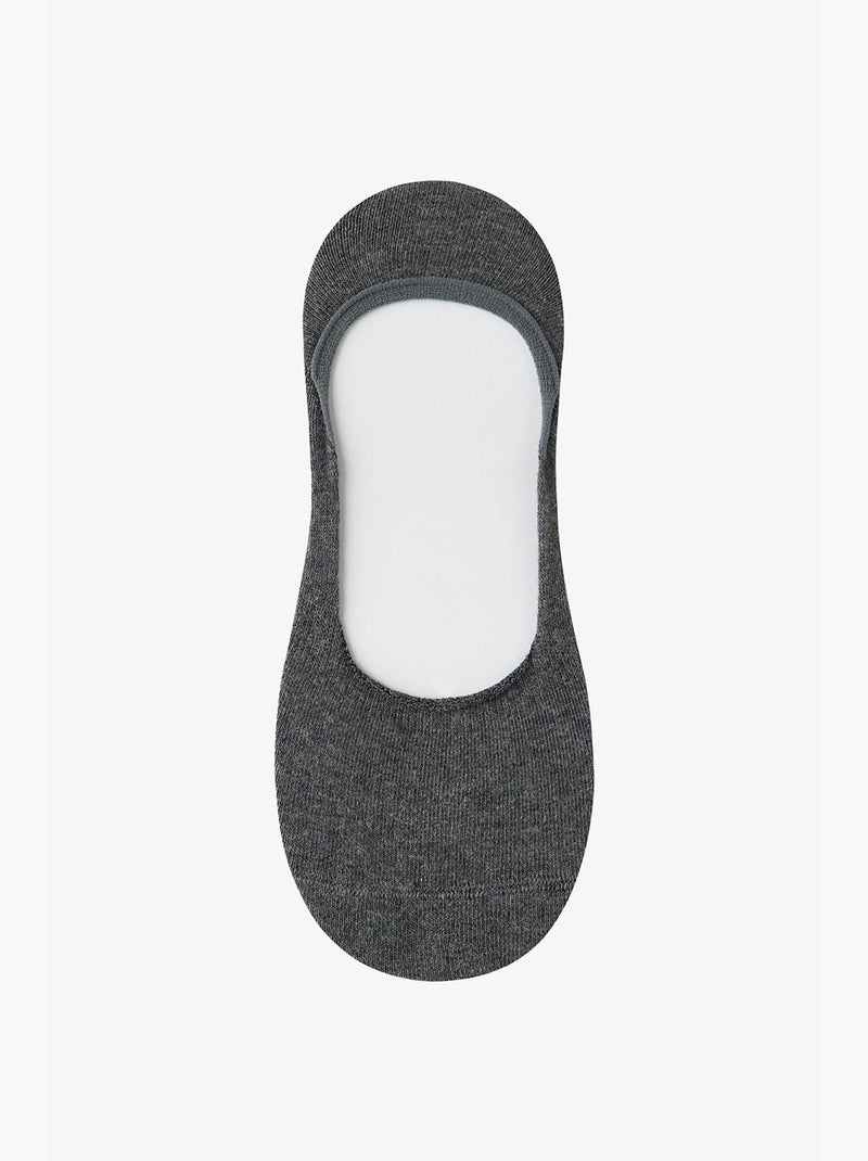 Meias invisíveis masculinas helios penti Preto Cinza - Kiabi