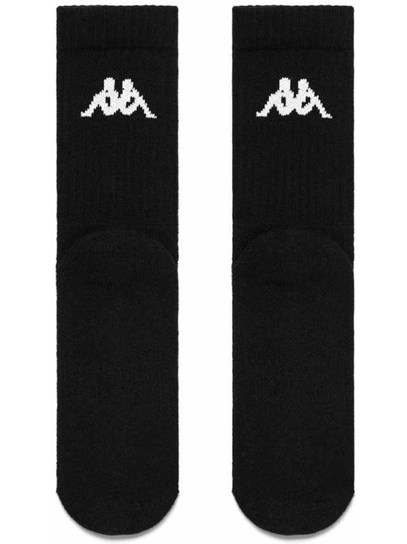 Meias kappa alefo pretas para homem Preto - Kiabi