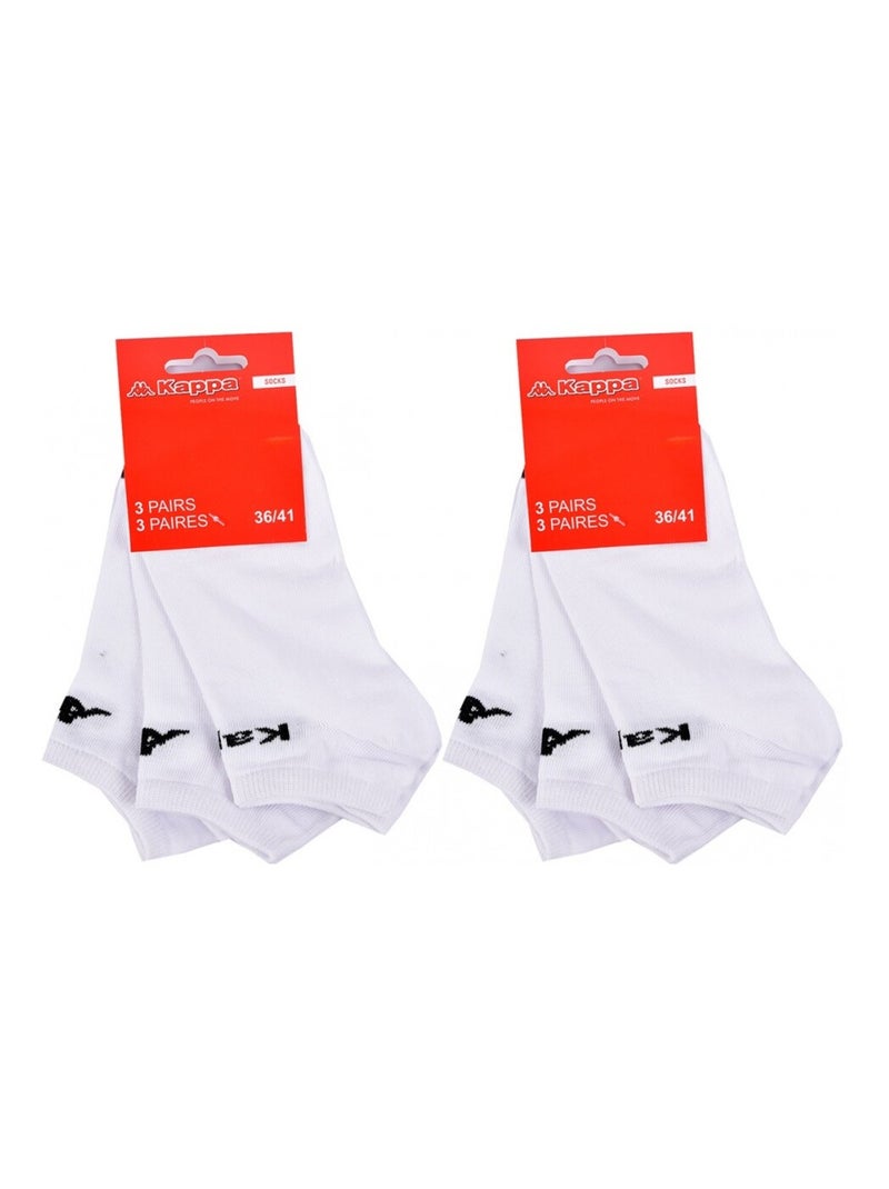 Meias KAPPA SNEAKER - Pack de 6 Branco - Kiabi