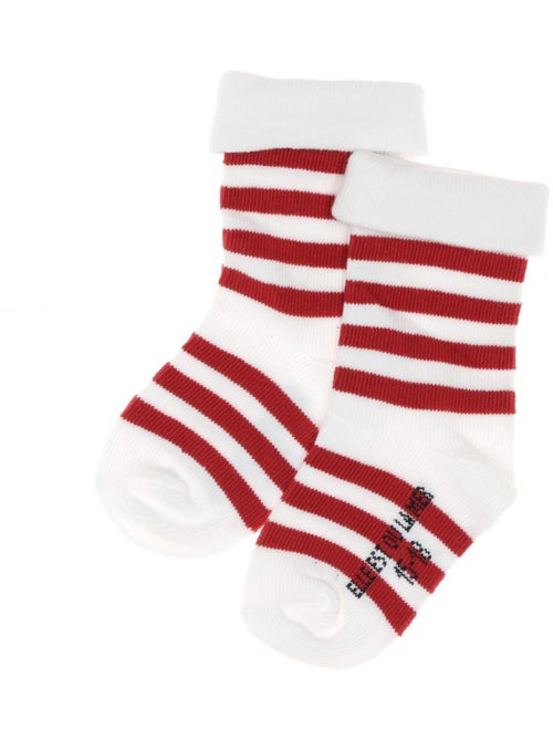 Meias menina eom ossax branco/vermelho - Kiabi Meias menina eom ossax branco/vermelho - Kiabi