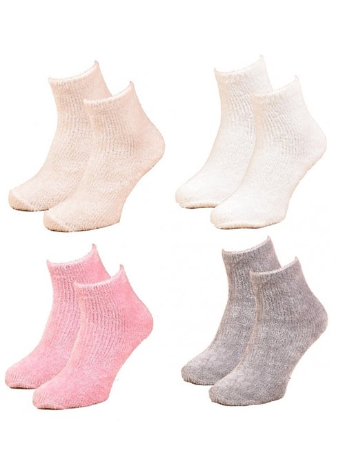Meias Mulher Casa Socks Toque Suave - Pack de 4 - Kiabi