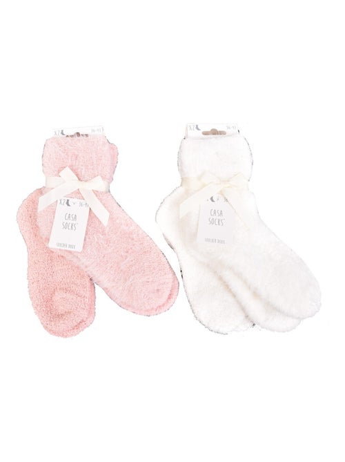 Meias Mulher Casa Socks Toque Suave - Pack de 4 - Kiabi