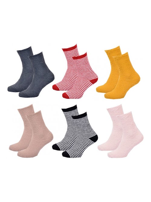 Meias mulher chevignon - pack de 6 - Kiabi Meias mulher chevignon - pack de 6 - Kiabi