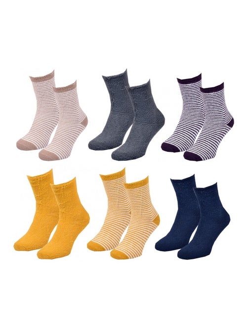 Meias mulher chevignon - pack de 6 - Kiabi Meias mulher chevignon - pack de 6 - Kiabi