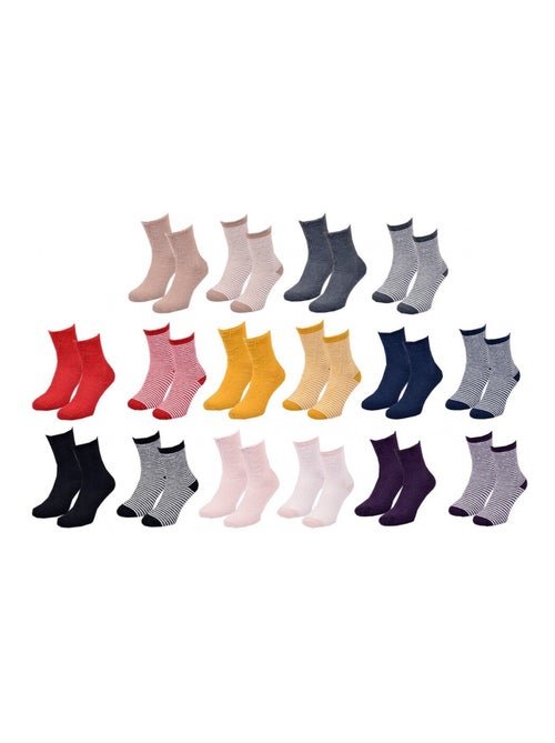 Meias mulher chevignon - pack de 6 - Kiabi Meias mulher chevignon - pack de 6 - Kiabi