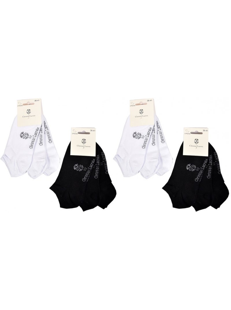 Meias Mulher CXL By LACROIX Qualidade e Conforto - Pack de 12 Multicolorido - Kiabi