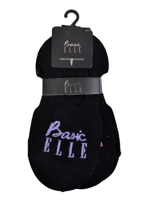 Meias Mulher ELLE Basic - Pack de 3 - Kiabi Meias Mulher ELLE Basic - Pack de 3 - Kiabi