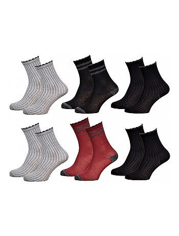 Meias Mulher Fantasia Conforto Algodão Maioritário - Pack de 6