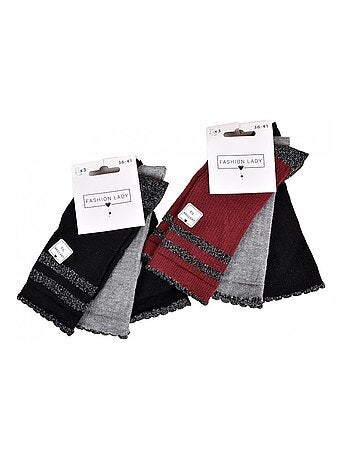 Meias Mulher Fantasia Conforto Algodão Maioritário - Pack de 6