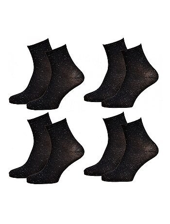 Meias Mulher Fantasia Conforto Algodão Majoritário - Pack de 4