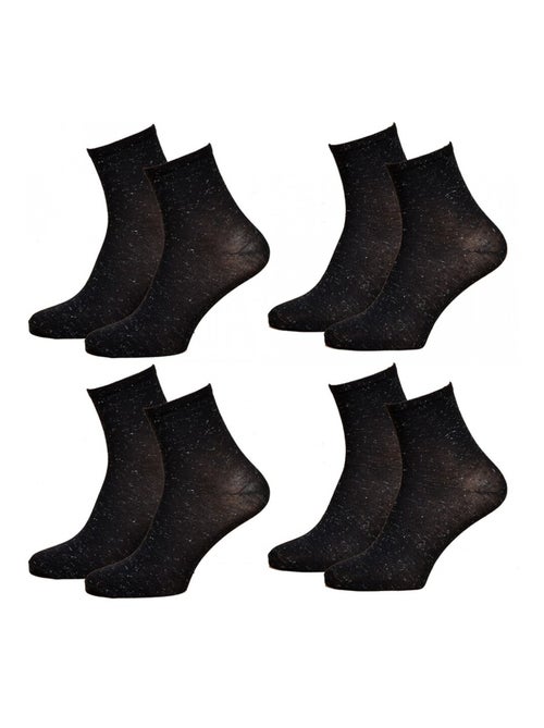 Meias Mulher Fantasia Conforto Algodão Majoritário - Pack de 4 - Kiabi Meias Mulher Fantasia Conforto Algodão Majoritário - Pack de 4 - Kiabi