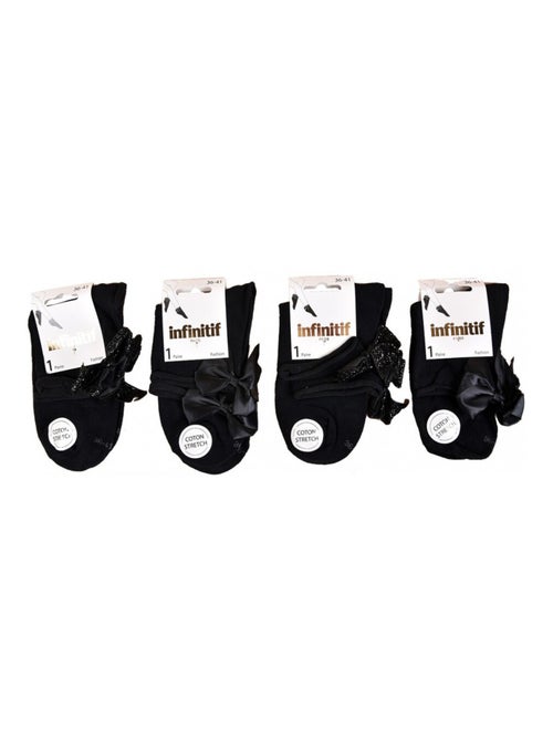 Meias Mulher INFINITIF - Pack de 4 - Kiabi Meias Mulher INFINITIF - Pack de 4 - Kiabi
