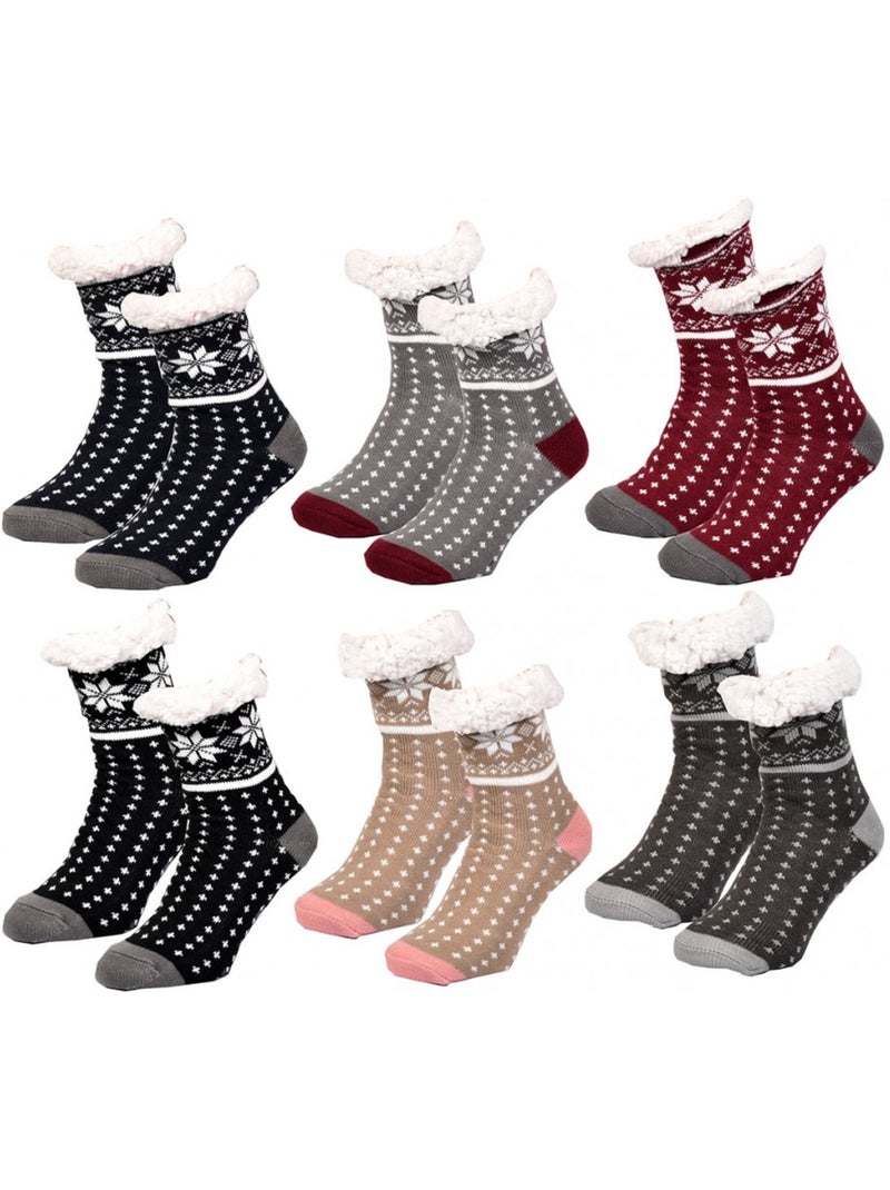 Meias Mulher Interior Térmicas Antiderrapantes - Pack de 3 Multicolorido - Kiabi