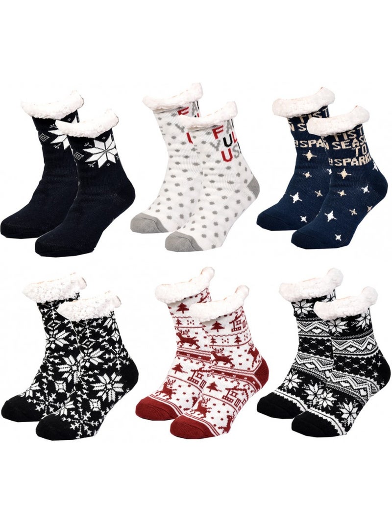 Meias Mulher Interior Térmicas Antiderrapantes - Pack de 3 Multicolorido - Kiabi