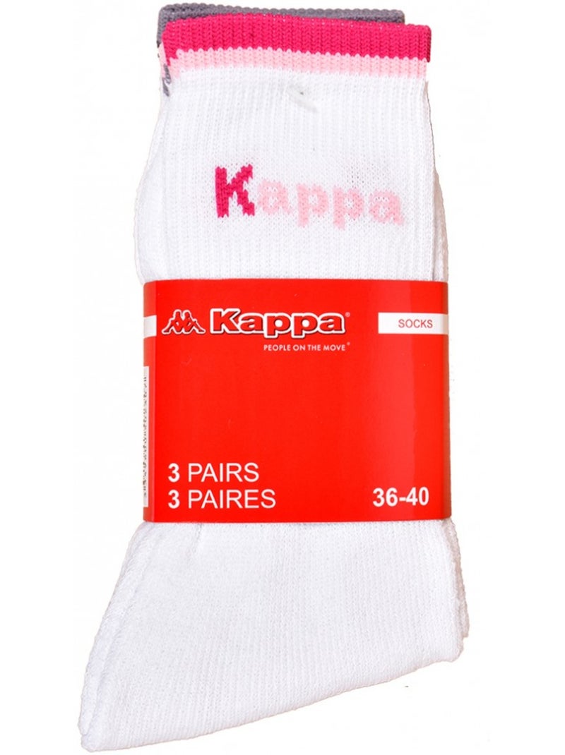 Meias Mulher KAPPA Modelo Ténis - Pack de 6 Dourado/Ouro - Kiabi