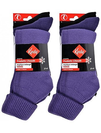 Meias mulher KINDY Calor e Suavidade - Pack de 6