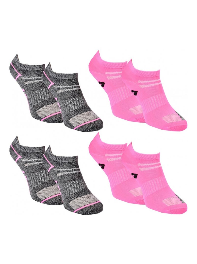 Meias Mulher LOTTO - Pack de 4 Cinza-rosa - Kiabi