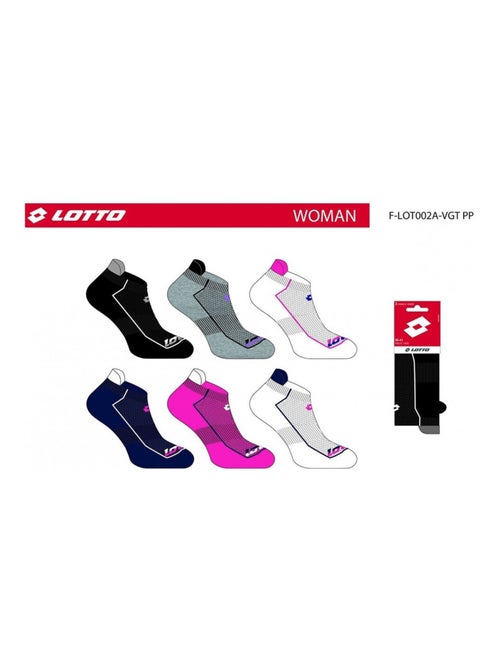 Meias Mulher LOTTO - Pack de 6 - Kiabi Meias Mulher LOTTO - Pack de 6 - Kiabi