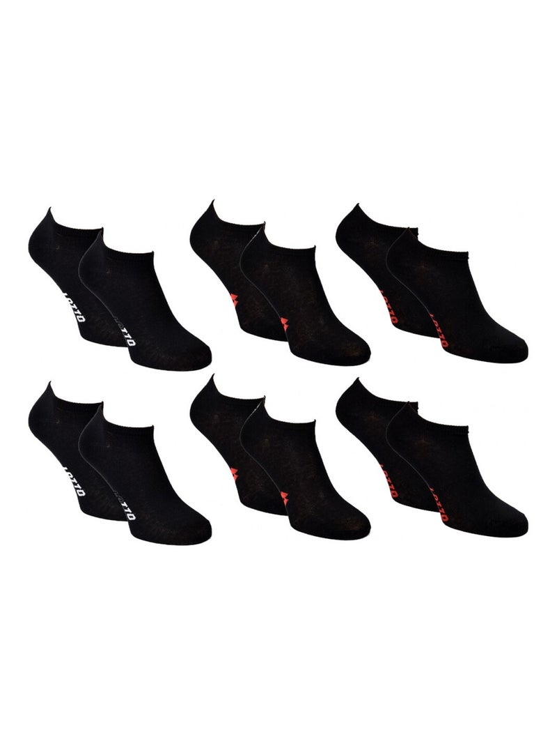 Meias Mulher LOTTO - Pack de 6 Preto - Kiabi