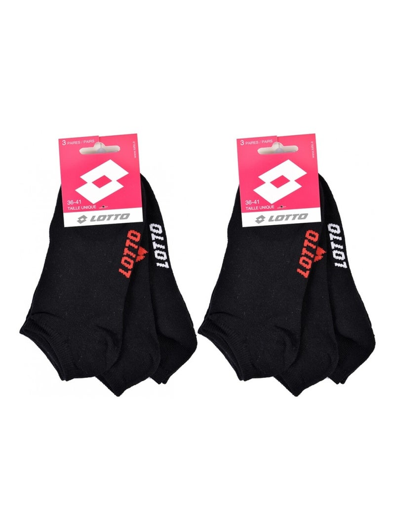 Meias Mulher LOTTO - Pack de 6 Preto - Kiabi