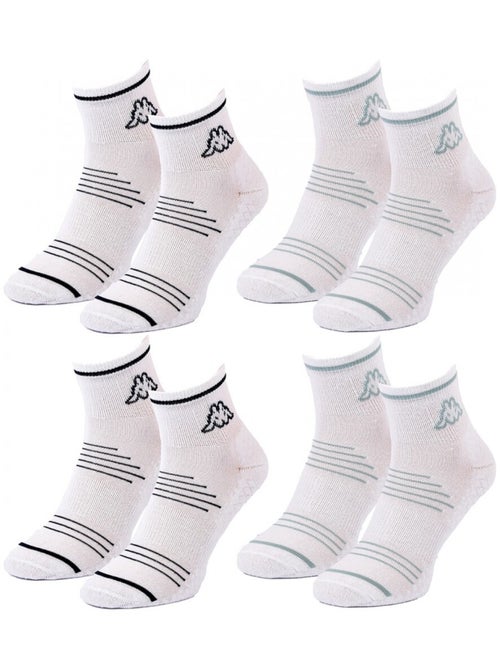 Meias Mulher QUARTER KAPPA - Pack de 4 - Kiabi Meias Mulher QUARTER KAPPA - Pack de 4 - Kiabi